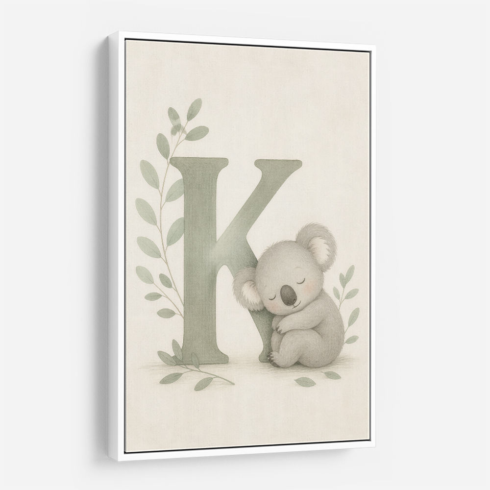 K For Koala Wall Art