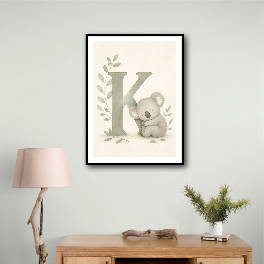 K For Koala Wall Art