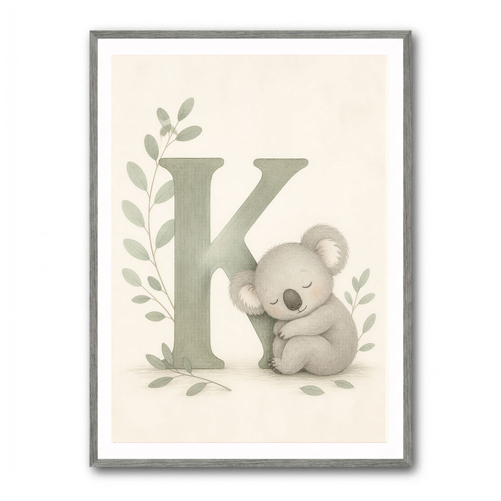 K For Koala Wall Art