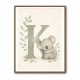 K For Koala Wall Art