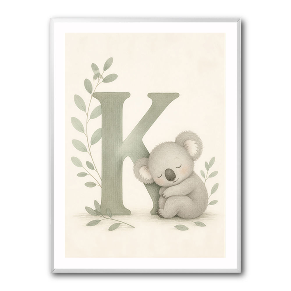 K For Koala Wall Art