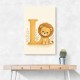 L For Lion Nursery Wall Art