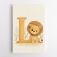 L For Lion Nursery Wall Art