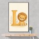L For Lion Nursery Wall Art