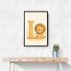 L For Lion Nursery Wall Art