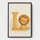 L For Lion Nursery Wall Art