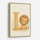 L For Lion Nursery Wall Art