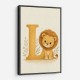 L For Lion Nursery Wall Art