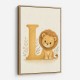 L For Lion Nursery Wall Art