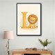 L For Lion Nursery Wall Art