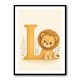 L For Lion Nursery Wall Art