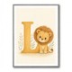 L For Lion Nursery Wall Art