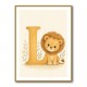 L For Lion Nursery Wall Art
