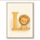 L For Lion Nursery Wall Art