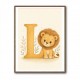 L For Lion Nursery Wall Art