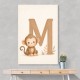 M For Monkey Childrens Art Print