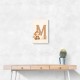 M For Monkey Childrens Art Print
