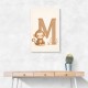 M For Monkey Childrens Art Print