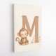 M For Monkey Childrens Art Print