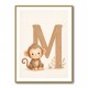 M For Monkey Childrens Art Print