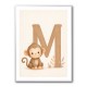 M For Monkey Childrens Art Print