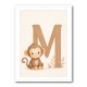 M For Monkey Childrens Art Print