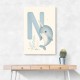 N For Narwhal Nursery Wall Art