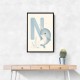 N For Narwhal Nursery Wall Art
