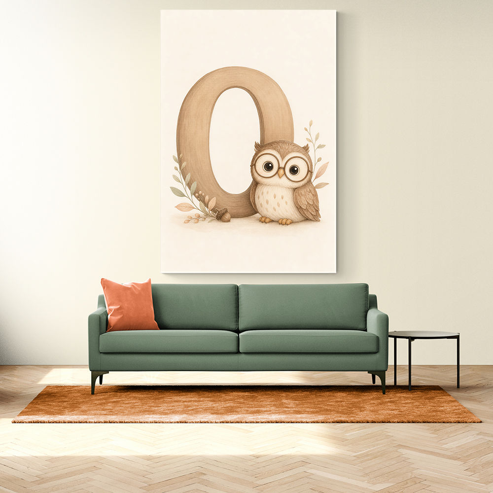 O For Owl Nursery Wall Art