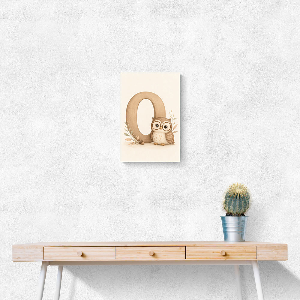 O For Owl Nursery Wall Art