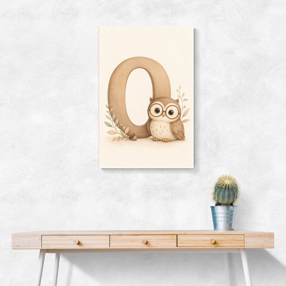 O For Owl Nursery Wall Art