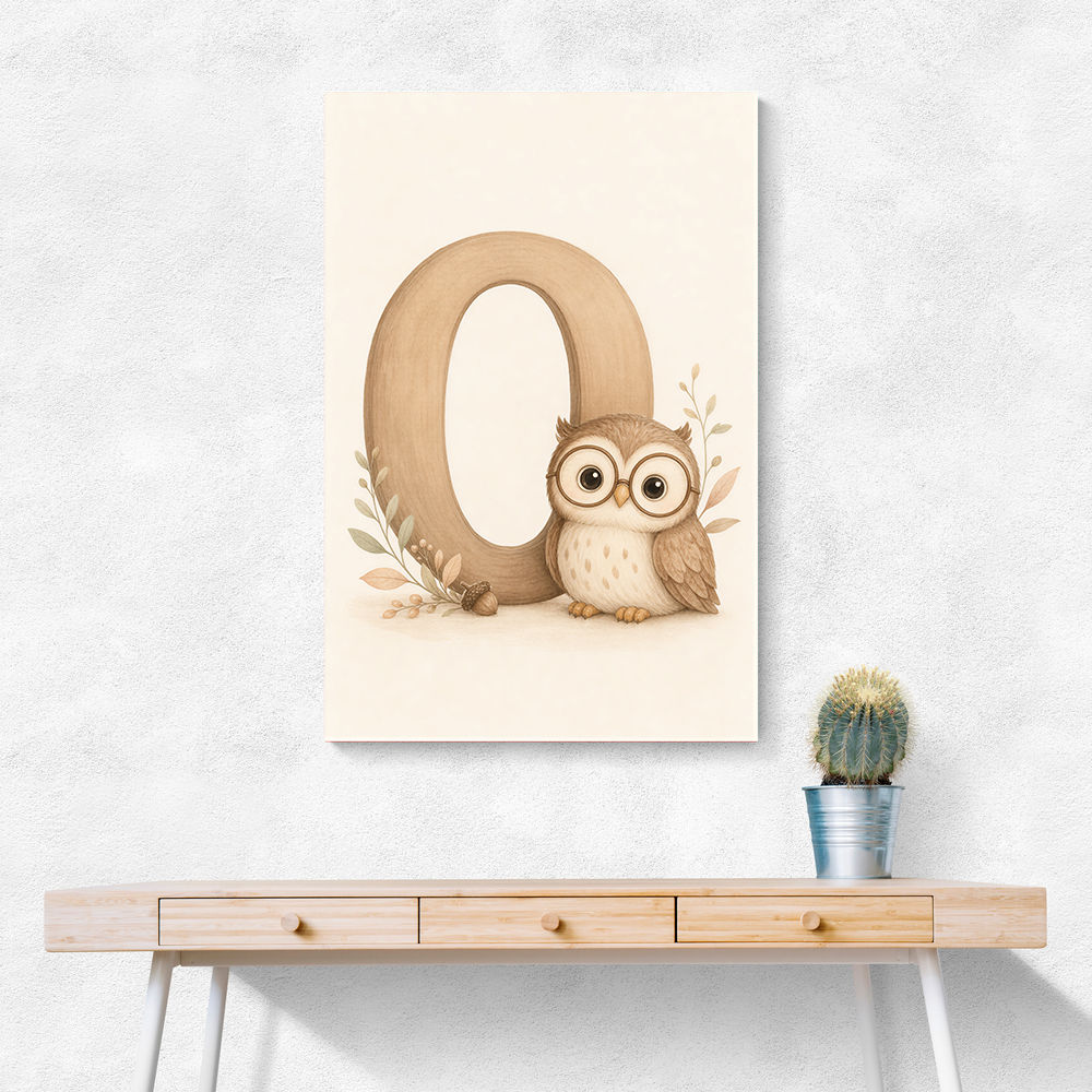 O For Owl Nursery Wall Art