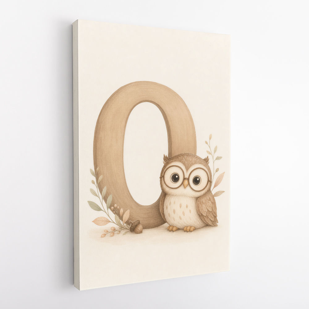 O For Owl Nursery Wall Art