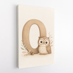 O For Owl Nursery Wall Art
