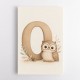 O For Owl Nursery Wall Art