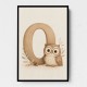 O For Owl Nursery Wall Art