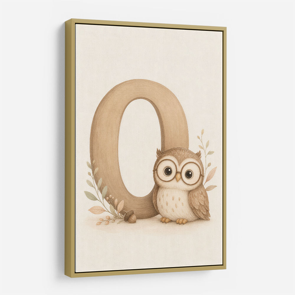 O For Owl Nursery Wall Art