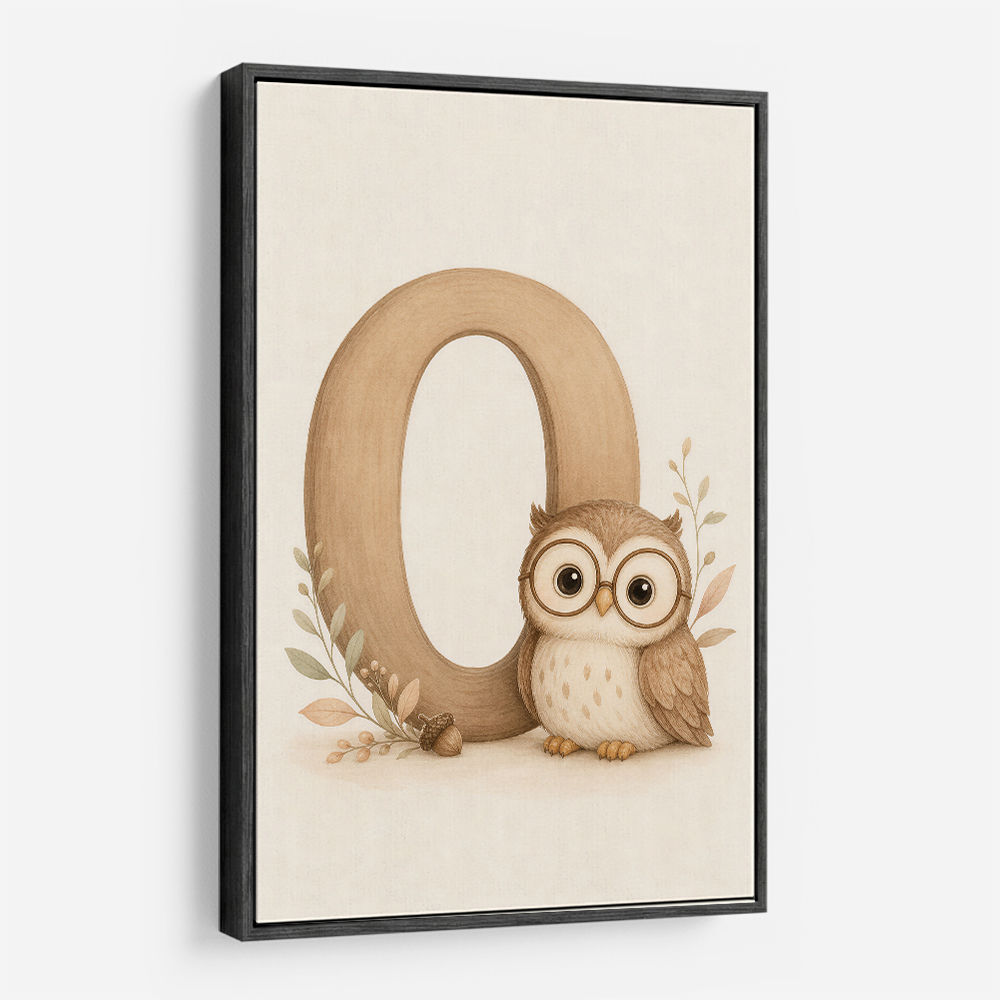 O For Owl Nursery Wall Art