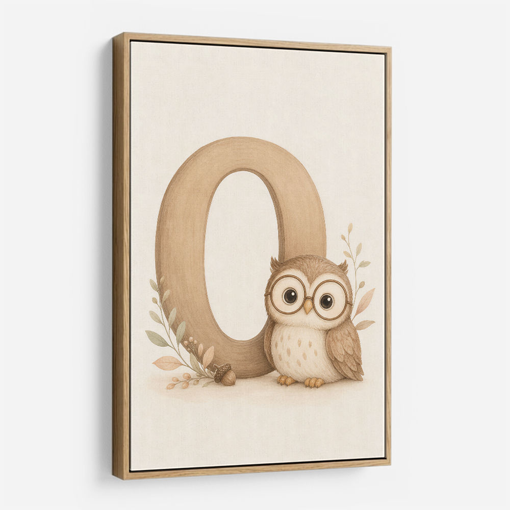 O For Owl Nursery Wall Art