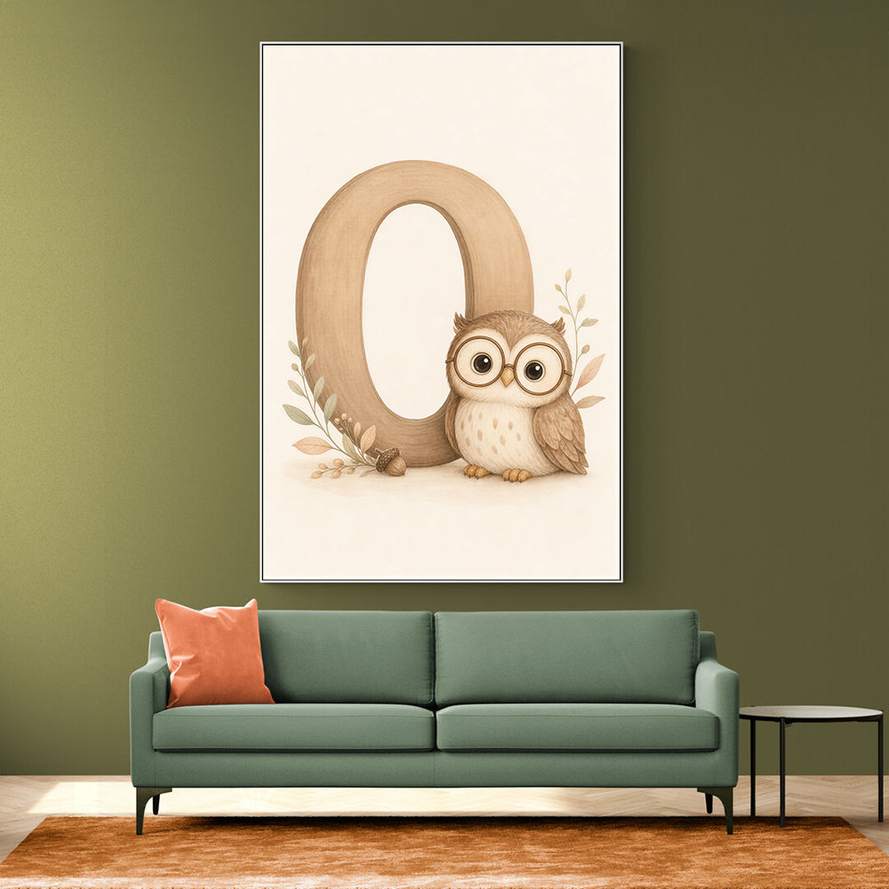 O For Owl Nursery Wall Art