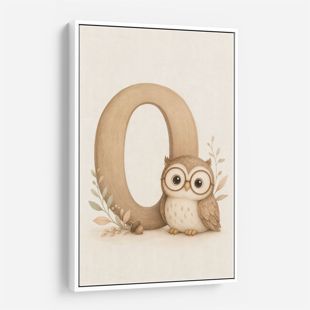 O For Owl Nursery Wall Art