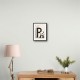 P For Panda Kids Wall Art