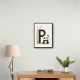 P For Panda Kids Wall Art