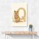 Q For Quokka Letter Wall Art