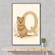 Q For Quokka Letter Wall Art