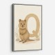 Q For Quokka Letter Wall Art