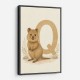 Q For Quokka Letter Wall Art