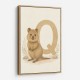 Q For Quokka Letter Wall Art