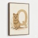Q For Quokka Letter Wall Art