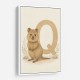 Q For Quokka Letter Wall Art